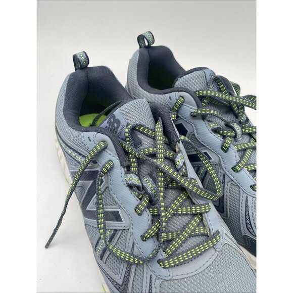 New Balance 410 v5  trail running shoe Gray/Lime Green/Navy 2017 Womens Size 10 - Picture 2 of 5